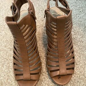 Madeline Tan Strappy Heels